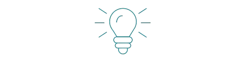 Bulb icon for tips on reframing