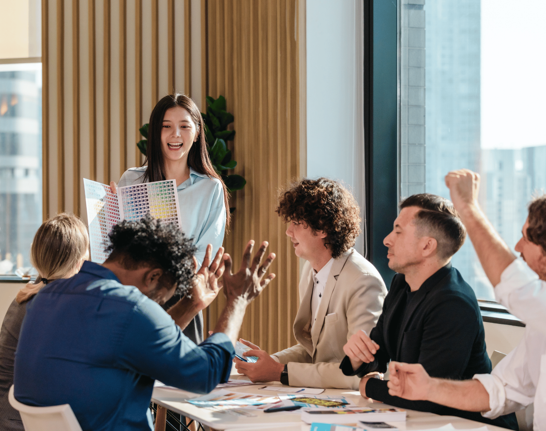 Employees Doing A DISC Assessment Workshop And They Benefit From Taking Part